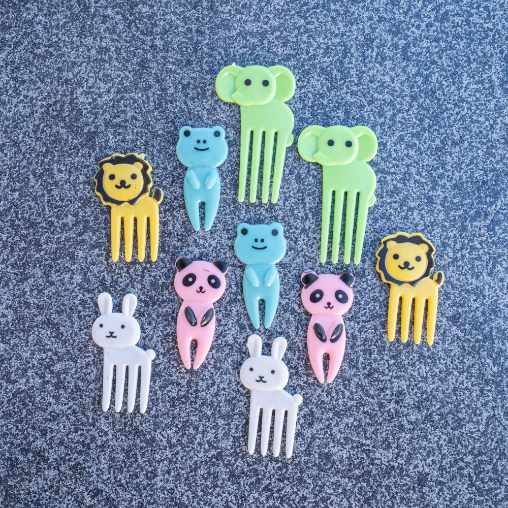 Tiere Gabelspieße 10er Set