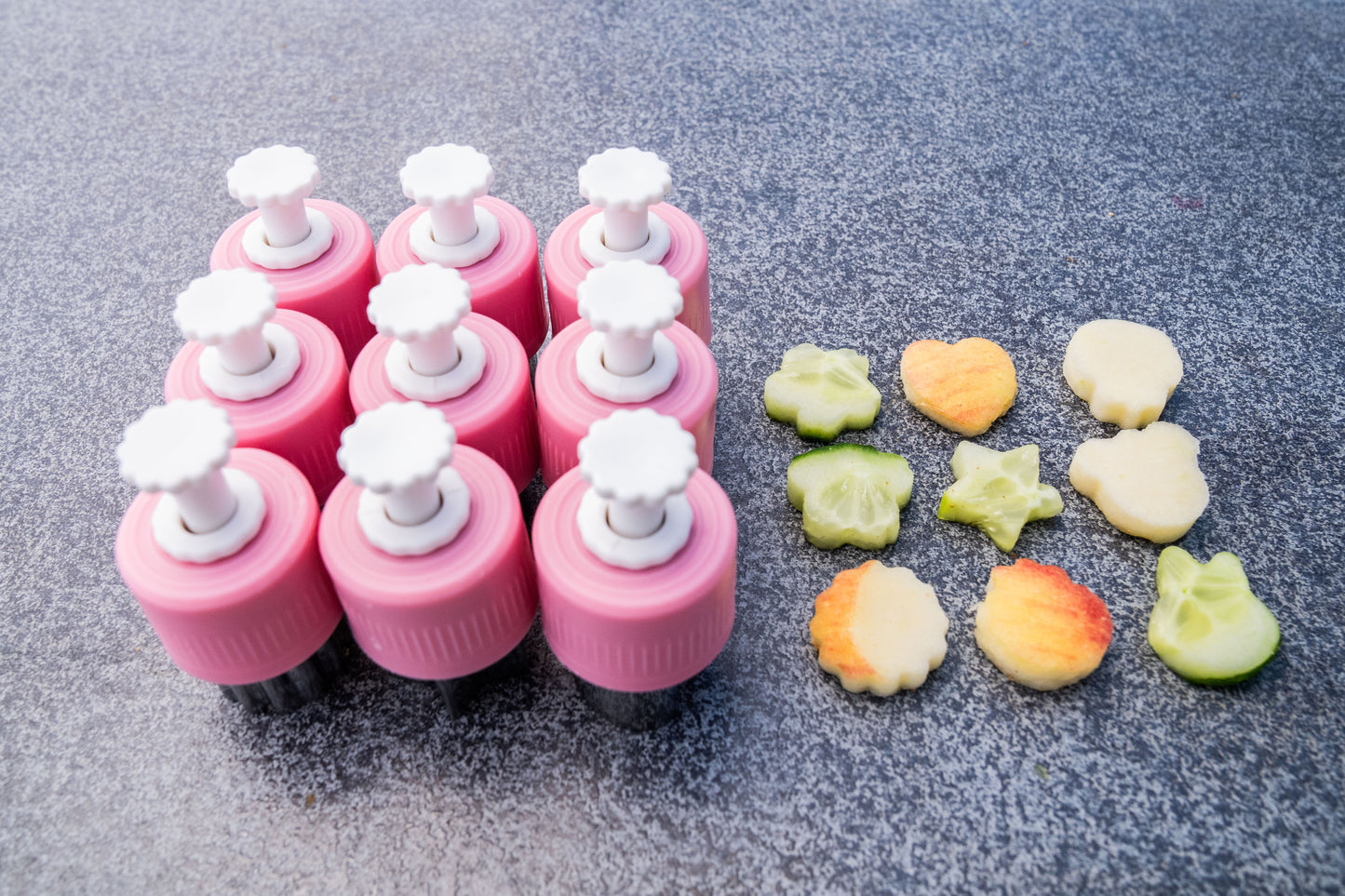 Obstschneider Set mit Druckknopf