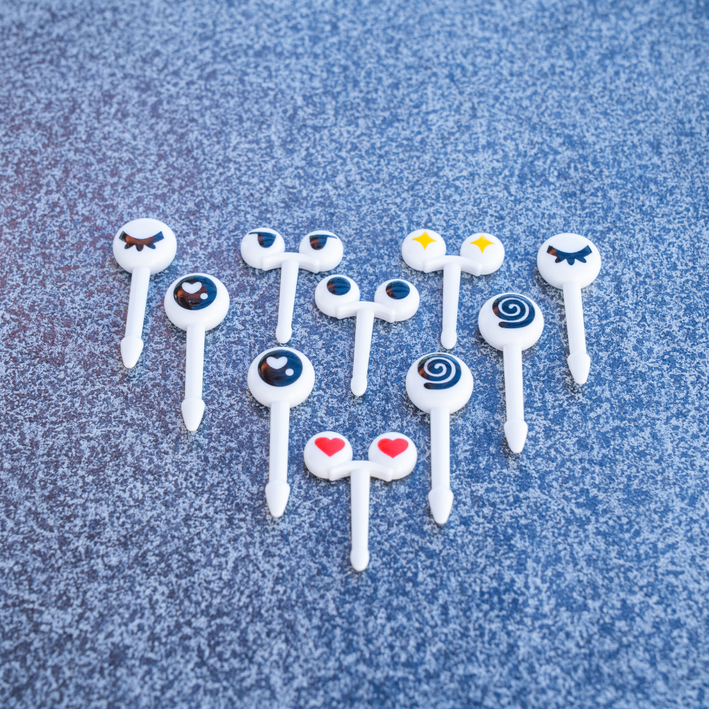 Große Augen Food Picks Set